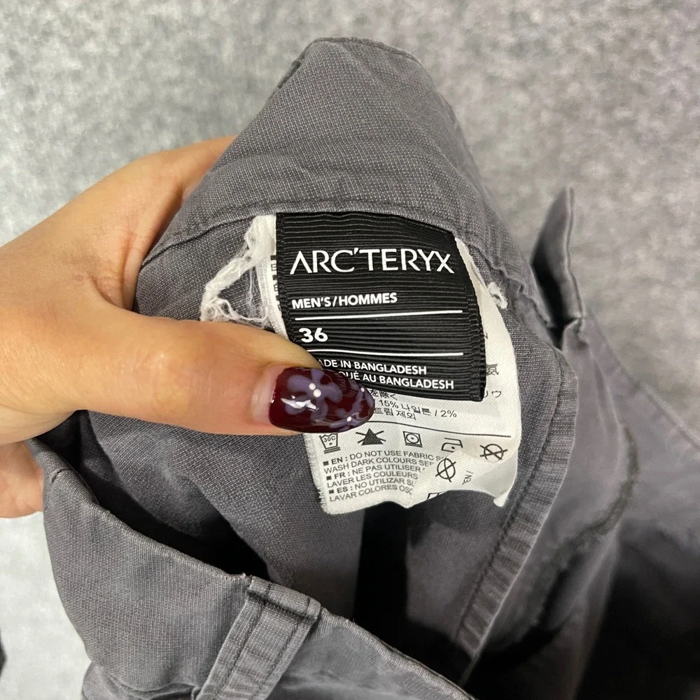 Arcteryx Mens Gray Atlin Chino Pants Casual Outdoor Hiking Trousers 36